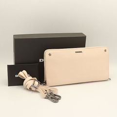 SOMES ソメス ロングウォレット ラウンドファスナー 牛革 ピンク