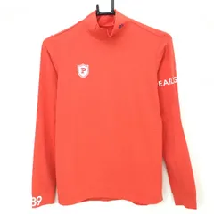 【超美品】パーリーゲイツ 長袖ハイネックシャツ オレンジ ストレッチ レディース 1(M) ゴルフウェア PEARLY GATES