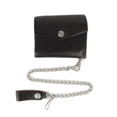 ⭐️極美品⭐️Schottショット三つ折り財布チェーンウォレット黒