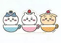 【中古】シール・ステッカー カップインちいかわ ゆるカットビッグステッカー 「ちいかわカフェ drink stand」