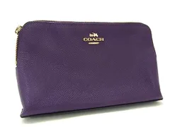 ■美品■ COACH コーチ 52461 レザー マルチポーチ マルチケース 小物入れ レディース パープル系 DJ1284