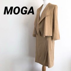 MOGA モガ 大きいサイズ ショールカラーコート ロングコート アンゴラ 