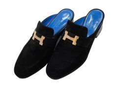 【美品】HERMES エルメス パラディ サンダル 36 Hロゴ コンスタンス スエード ブラック ゴールド金具 ミュール スウェード 中古 レディース 女性用 靴 シューズ ヒール 本革 レザー 黒 希少 レア プレゼント ギフト