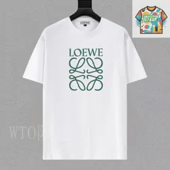 未使用 ロエベ Tシャツ ホワイト 男女兼用 M 全新 未使用 LOEWE 美品 刺繡 Tシャツ 男女兼用 白