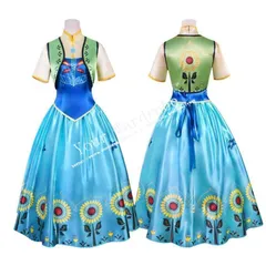 新品 コスプレ衣装 アナと雪の女王 エルサのサプライズ ディズニーFROZEN クラシックドール　アナ 風 豪華衣装 子供用大人用