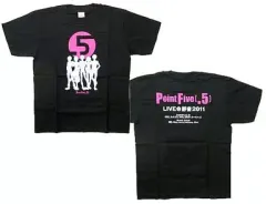 【中古】Tシャツ(男性アイドル) PointFive(.5) Tシャツ ブラック Sサイズ 「PointFive(.5) Live ＠野音2011」