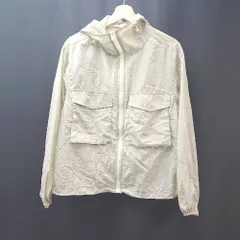 ◇ LAKOLE ラコレ ジップアップ フード ナイロン 薄手 長袖 ジャンパー サイズS ライトグリーン系 レディース E  【1308290067062】