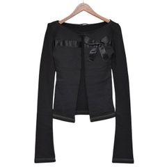 Ans Dotsloevner　アンス ドッツローヴナー　BOW SHOULDER CARDIGAN　コットンリボンカーディガン　8054000210008