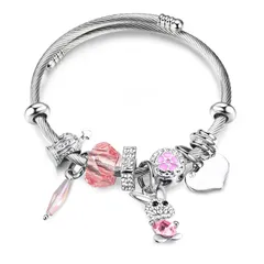 【人気商品】プラチナ 開け口 ジルコン 1本 調節可能 誕生日 ブルー プレゼント クリスマス ピンク 可愛い バングル ジュエリー アクセサリー ウサギ キラキラ 人気 腕輪 フリーサイズ レディース うさぎ ブレスレット バングル