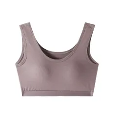 ☆ パープル ☆ 2XL ☆ ナイトブラ ノンワイヤー 柔らかい コットン ノンワイヤーブラ 脇高 ナイトブラ ブラジャー ノンワイヤーブラジャー ノンワイヤーナイトブラ 横流れ 防止 綿 コットン 脇高ブラ スポーツブラ ブラトップ シンプル 無地 昼夜兼用