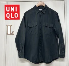 UNIQLO  ユニクロ　メンズ　JWアンダーソン　フランネル　チェックシャツ（オリーブグリーン）Ｌ（商品番号331-455808）