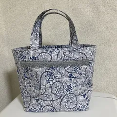 北欧花柄使用小さめトートバッグ