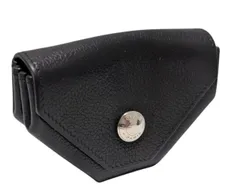 エルメス ルヴァンキャトル コインケース 小銭入れ ブラック レザー 黒  シルバー金具 財布 男女兼用 HERMES  