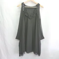 ◇ ⊂ MAITRESSE ひざ丈 ワンピース サイズ9号 ブラック レディース E  【1412260016674】