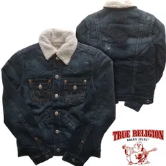 TRUE RELIGION 900 ユーズド加工 短丈 デニムジャケット S トゥルーレリジョン(TRUE RELIGION) メンズデニムジャケット