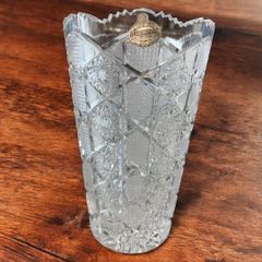 ボヘミアクリスタル 花瓶 インテリア クリスタルガラス フラワーベース