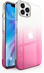 iPhone 13 pro ケース 透明 ソフト グラデーション TPU 全面保護 アイフォン 13pro カバー クリア Qi充電対応 耐衝撃カバー 超薄型 ピンク