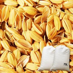 籾殻もみがら　　75×2袋150リットル長野県産　「送料無料」マルチ　除草に雑草駆除、 堆肥 　土壌改良 　用土 ぼかし　家庭菜園