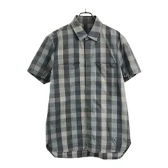 カズユキクマガイアタッチメント 日本製 チェック柄 半袖 コットンシャツ 2 グレー系 KAZUYUKI KUMAGAI ATTACHMENT メンズ