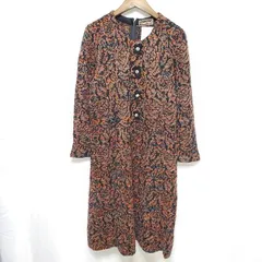 #wnc サイトウトヨコ 斉藤都世子 ワンピース 黒 オレンジ ニット 花モチーフ ラインストーン レディース [918017]