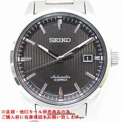 ※併売商品※◆中古状態良好◆SEIKO【セイコー】プレサージュ メンズ腕時計 ステンレススチール 裏スケ 自動巻き　M951
