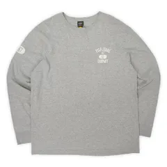 ポロジーンズ POLO JEANS 00s 2000年代 ロングスリーブTシャツ ロンT 長袖 袖プリント ラルフローレン Ralph Lauren ヴィンテージ 古着 メンズ Tシャツ カットソー 霜降りグレー L【中古】