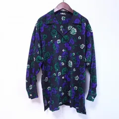 #apc イッセイミヤケ ペルマネンテ ISSEYMIYAKE PERMANENTE シャツ ブラウス M 黒 紫 緑 花柄 レディース [821850]のサムネイル
