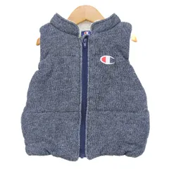 チャンピオン ベスト ジャケット アウター 裏ボアフリース キッズ 男の子用 100サイズ ネイビー Champion 【中古】