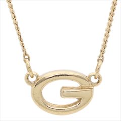 ジバンシー GIVENCHY ロゴ ネックレス ゴールド メタル 合金 レディース メンズ【中古】