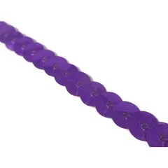 キラリ手芸部 No.192 スパンコールテープ(紫色：パープル)_幅0.6cm×長さ3ｍ巻き（手芸用） シークイン Sequin