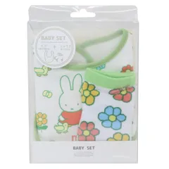 【メール便】ミッフィー ベビー用品 ベビーセット おさんぽ ディックブルーナ スモールプラネット プレゼント ギフト スタイ＆赤ちゃん用靴下 出産祝い 絵本キャラクター グッズ 
