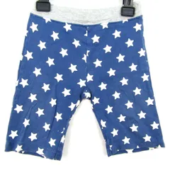 ミキハウス ハーフパンツ ホットビスケッツ 星柄 ボトムス 記名有 キッズ 男の子用 100サイズ ブルー系 MIKIHOUSE 【中古】