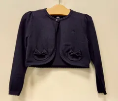 M2　ポロラルフローレン　POLO RALPH LAUREN　子供服　カーディガン　ボレロ　110cm　ネイビー　可愛い　シンプルデザイン　卒業式　入学式