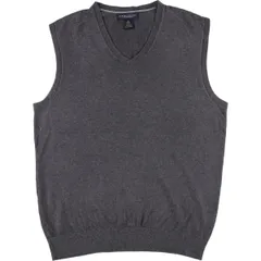 古着 バナナリパブリック BANANA REPUBLIC カシミア混 Vネック シルクニットベスト メンズM相当/eaa592046