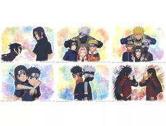 [중고] 캔버스 보드·캔버스 아트 총 6종 세트 캔버스풍 보드 [이치반 복권 NARUTO-나루토- 질풍전 마음을 담는 붉은 눈동자] I상