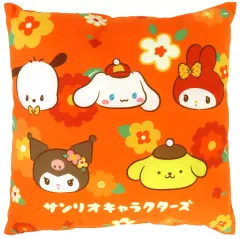 【中古】クッション・本体 集合(オレンジ/花) クッション 「サンリオキャラクターズ」