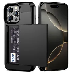 【新着商品】耐衝撃最強 米軍MIL規格 アイフォン16TvBi236 カード入れ ケース ケース スリム ケース 携帯ケース いphone16TvBi236 マット質 手帳型 指紋防止 2枚） 落下防止 （ スマホケース カード収納 iphone Pro 16