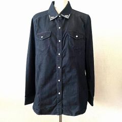 黒の刺繍入り長袖シャツ 11AR - メルカリ