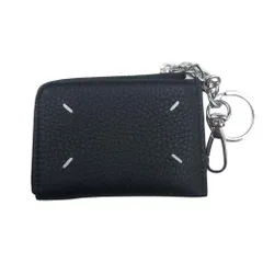 MAISON MARGIELA メゾンマルジェラ SA1UI0012 P4746 ZIP AROUND KEYRING ジップ アラウンド ウォレット 財布 キーリング ブラック系【中古】のサムネイル