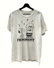 ザコンビニ THE CONVENI × PEANUTS ピーナッツ × FRAGMENT フラグメント PRINT S/S TEE プリント Tシャツ スヌーピー 半袖 カットソー 白 Tシャツ ロゴ ホワイト 104MT-1152