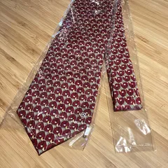 ♪サルヴァトーレ フェラガモ Salvatore Ferragamo ネクタイ カクテル サクランボ柄