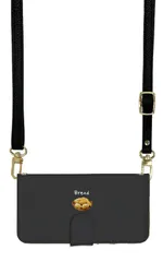 iPhone15ProMax ケース 手帳型 iPhone15 プロマックス スマホケース スマホショルダー レザー ストラップ パン トースト サンドイッチ バケット 食べ物 写真 かわいい  調節可能 130cm  カラー08