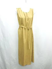 ◇ ⊂ ◎ UNITED ARROWS green label relaxing ロング丈 ワンピース サイズ表記なし マスタード系 レディース E  【1501230027731】