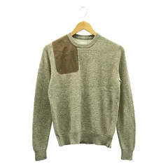 ANTHOM / アントム | カシミヤ混 畦編みショルダーパッチKNIT | 38 | グレー | レディース