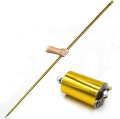 【迅速発送】マジック アピアリングケーン 金属製 鉄砲棒 伸縮棒 マジック ステッキ 舞台用マジック道具 手品用品 マジック グッズ 150cm 金色