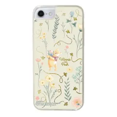 iPhone SE(第2世代) / 8 / 7 / 6s / 6 / 『ディズニーキャラクター』/ラメ グリッターケース/フラワー