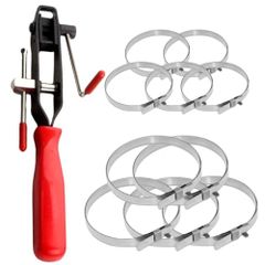 SALUDABLE ドライブシャフトブーツ ブーツバンド ツール 工具 クランプ 交換 整備 セット (カッター + バンド（5個ずつ）セット)