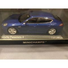 Porsche Panamera 4 2011 色：Blue metallic メーカー：ミニチャンプス 新品未使用 1/43ミニカー