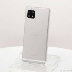 〔展示品〕 AQUOS sense6 64GB シルバー SH-M19 SIMフリー【348】