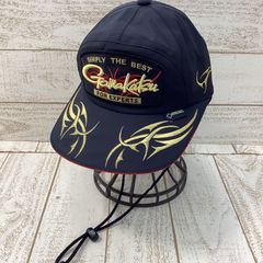 期間限定値下げ! 中古・美品！/がまかつ　ワッペンキャップ(ブラック) Lサイズ